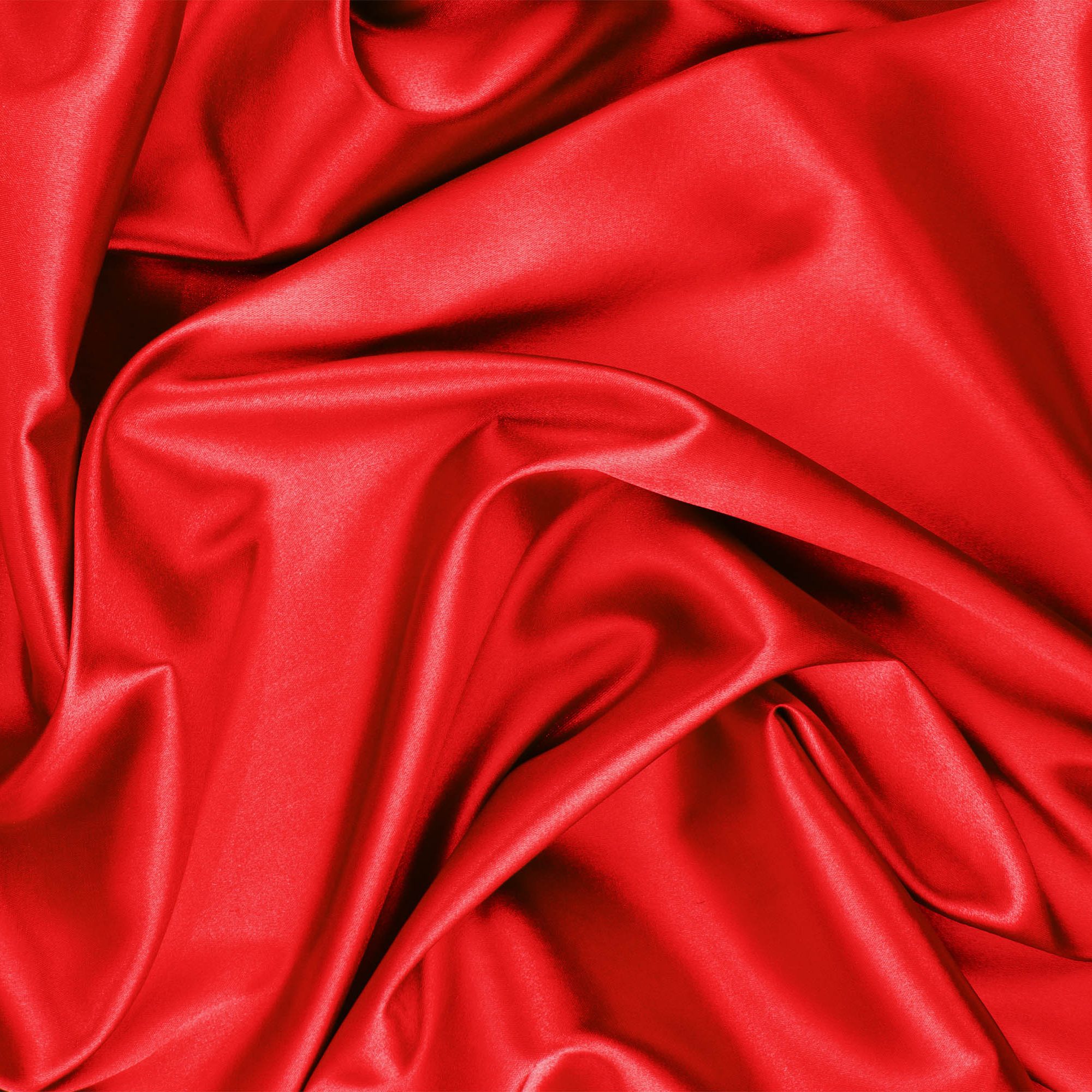 red satin or silk fabric